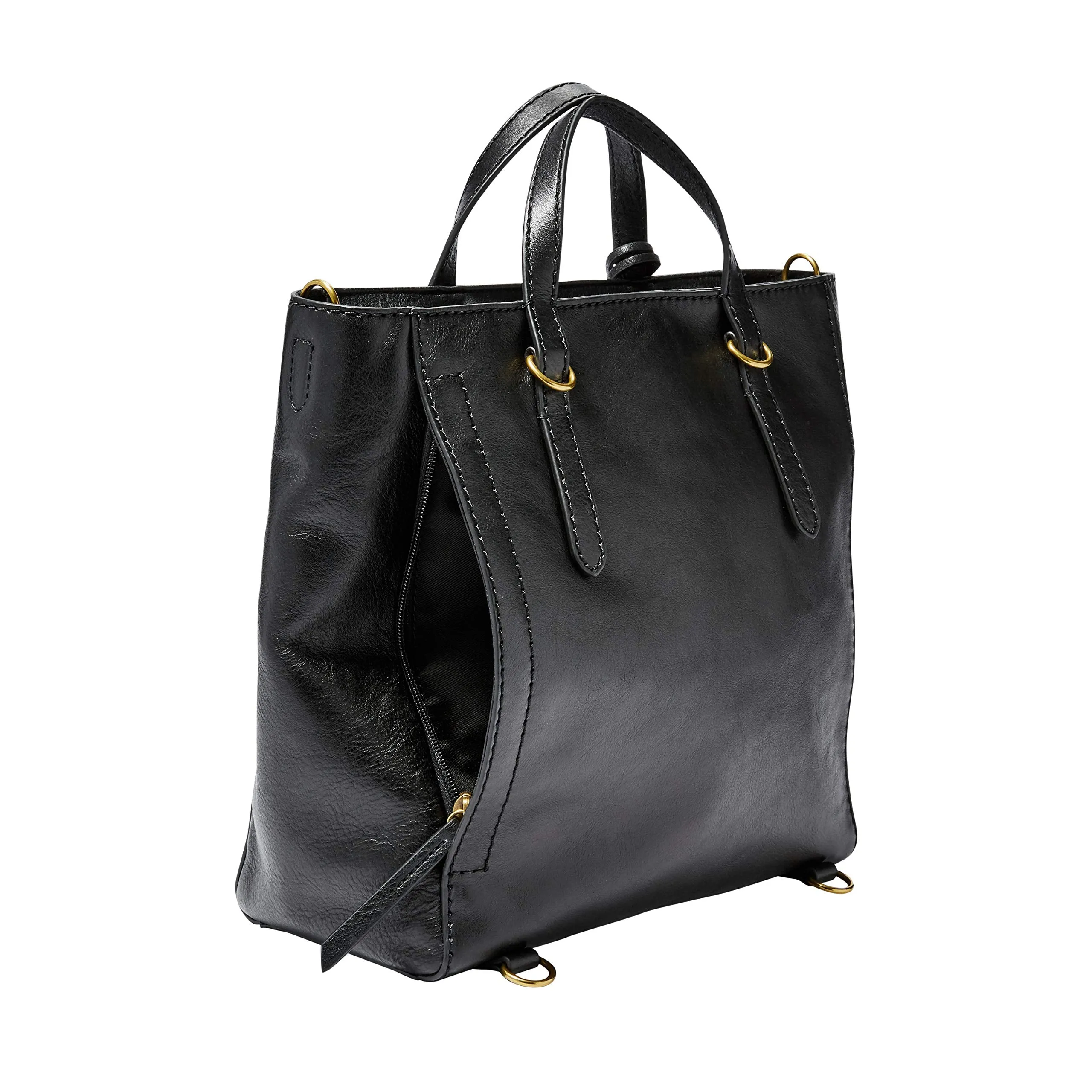 Fossil Women's Backpack Handbag, 12.25''L x 5''W x 10.5''H, Black