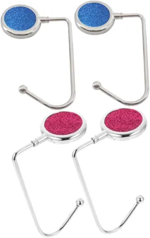 FRCOLOR 2pcs School Bag Desktop Hook Hooks Backpacks Handbag Holder for Table Desk Bag Holder Hook Bag Stands for Display Purse Hanger Bag Handbag Hook for Table Backpack Hook Iron