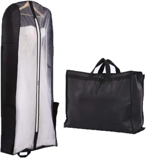 FTBY Women's Wedding Gowns Garment Bag Foldable Portable Dust Cover Hanging Luggage Storage Travel Bag
