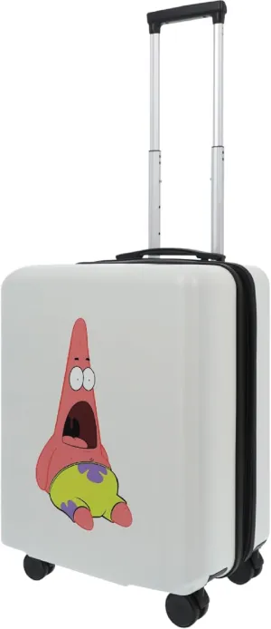 FUL Spongebob Squarepants 22.5 Inch Carry On Luggage, Hardshell Rolling Suitcase with Spinner Wheels, White Patrick Star