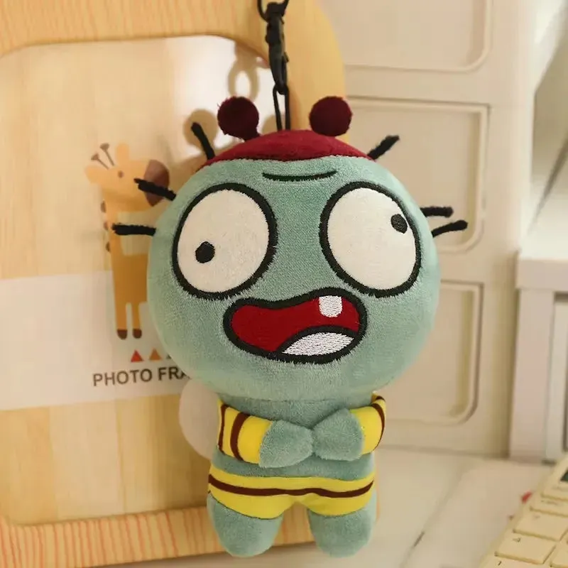 Funny Cartoon Zombie Plush Keychain