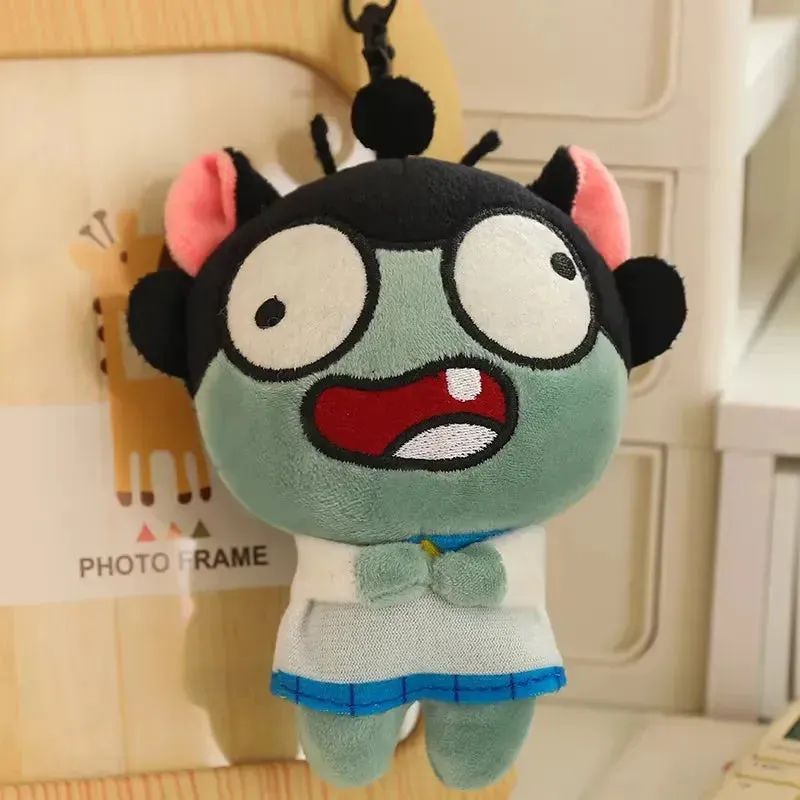 Funny Cartoon Zombie Plush Keychain
