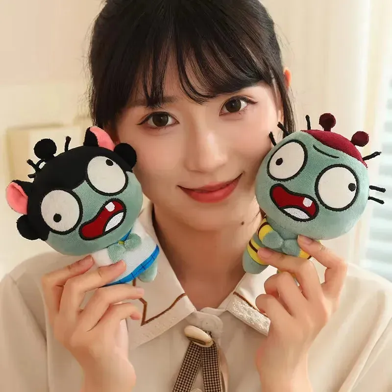 Funny Cartoon Zombie Plush Keychain