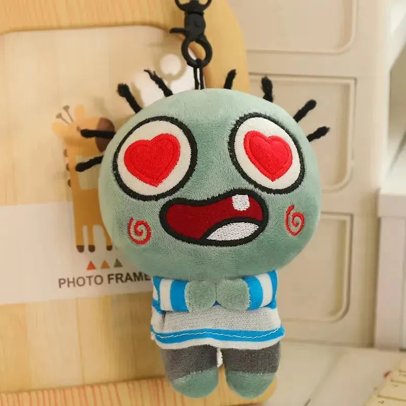 Funny Cartoon Zombie Plush Keychain