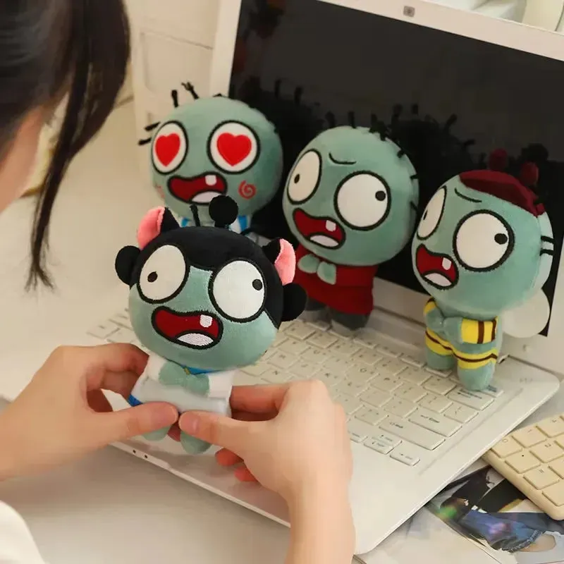 Funny Cartoon Zombie Plush Keychain