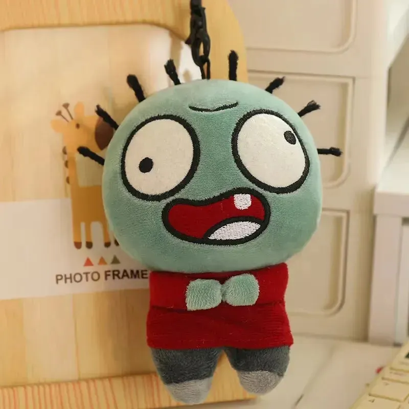 Funny Cartoon Zombie Plush Keychain