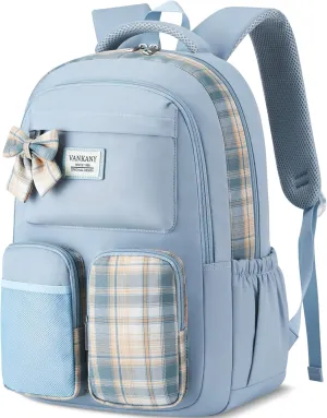 Girls Backpack, Women Laptop Backpacks 15.6in for College Students Elementary Middle High School Bag Teens Cute Kids Bookbags Back Pack, Blue