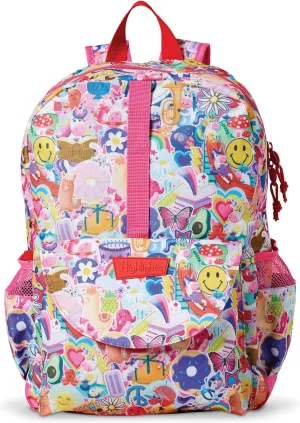 Highlights for Children Backpack for Kids, Weather-Resistant Backpacks for Boys and Girls, Elementary School Kids Bags, Ages 3  (17" - Rainbow Unicorn - Pink)