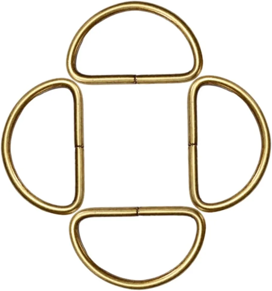 Homoyoyo Diy Craft D-ring Buckles 100pcs Pack for Handbags Dog Collars Straps Belts