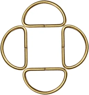 Homoyoyo Diy Craft D-ring Buckles 100pcs Pack for Handbags Dog Collars Straps Belts
