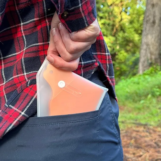 humangear GoPee Female Urination Device, Folds Transforms Instantly to Flat Pocketable Stand to Pee, Pee Easily Fully Clothed, Comfortable, Ultra-Compact, Reusable, Travel Outdoors, Includes Case