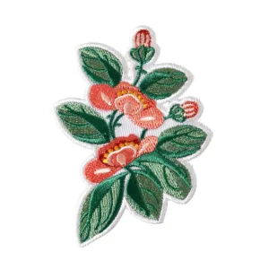 Iron-On Patch: Pink & Green Floral