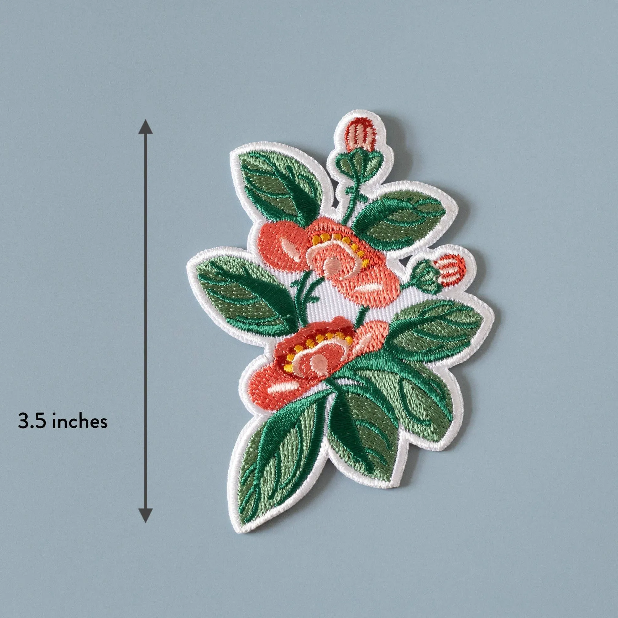 Iron-On Patch: Pink & Green Floral