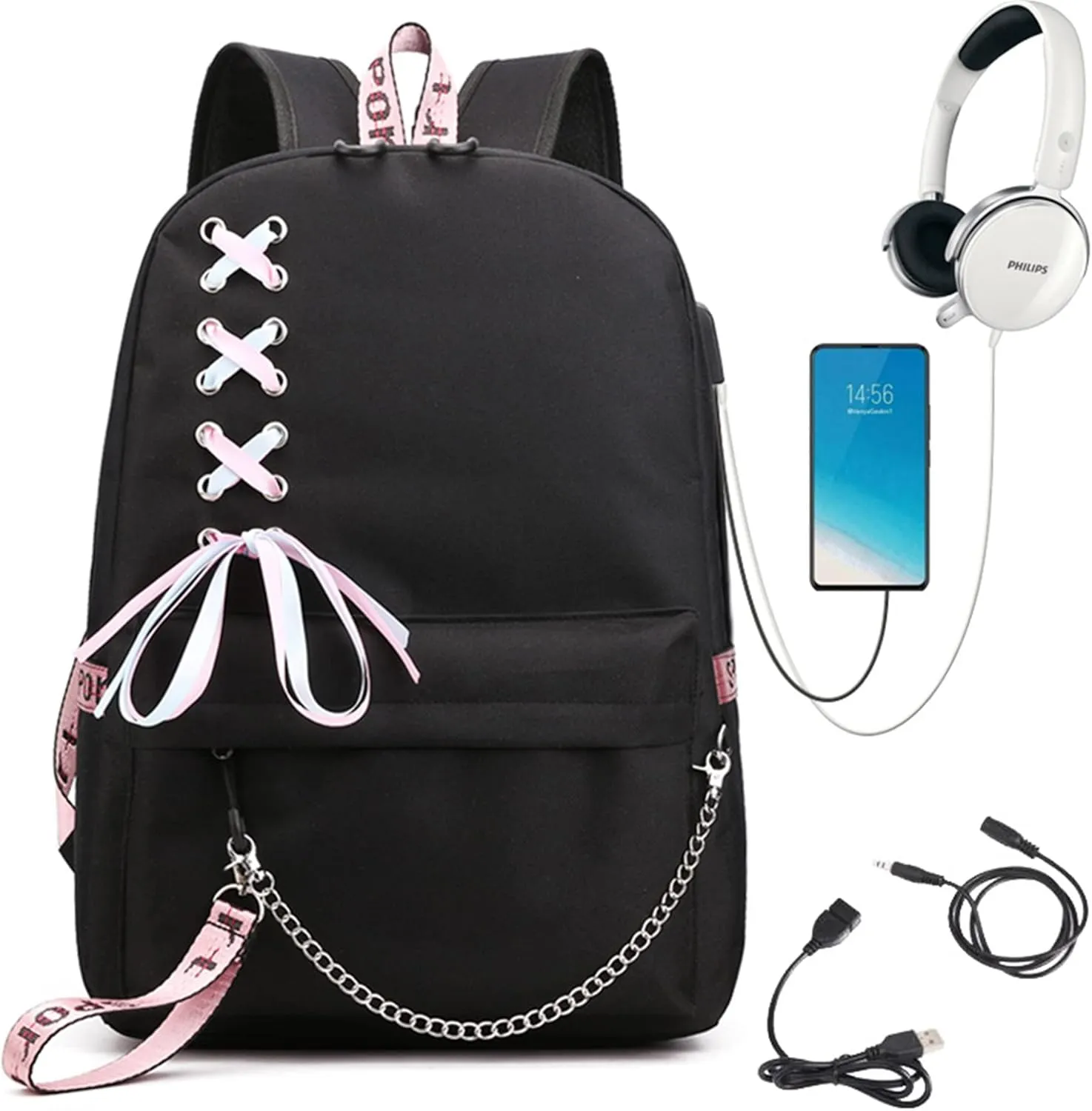 ISaikoy Anime Alya Sometimes Hides Her Feelings in Russian Backpack Bookbag Daypack School Bag 10