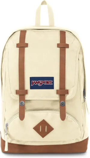 JanSport Cortlandt Laptop Backpack, Coconut, 15” Laptop Sleeve-Synthetic Leather Shoulder Computer Bag with Large Compartment, Padded Straps- Rucksack for Men, Women