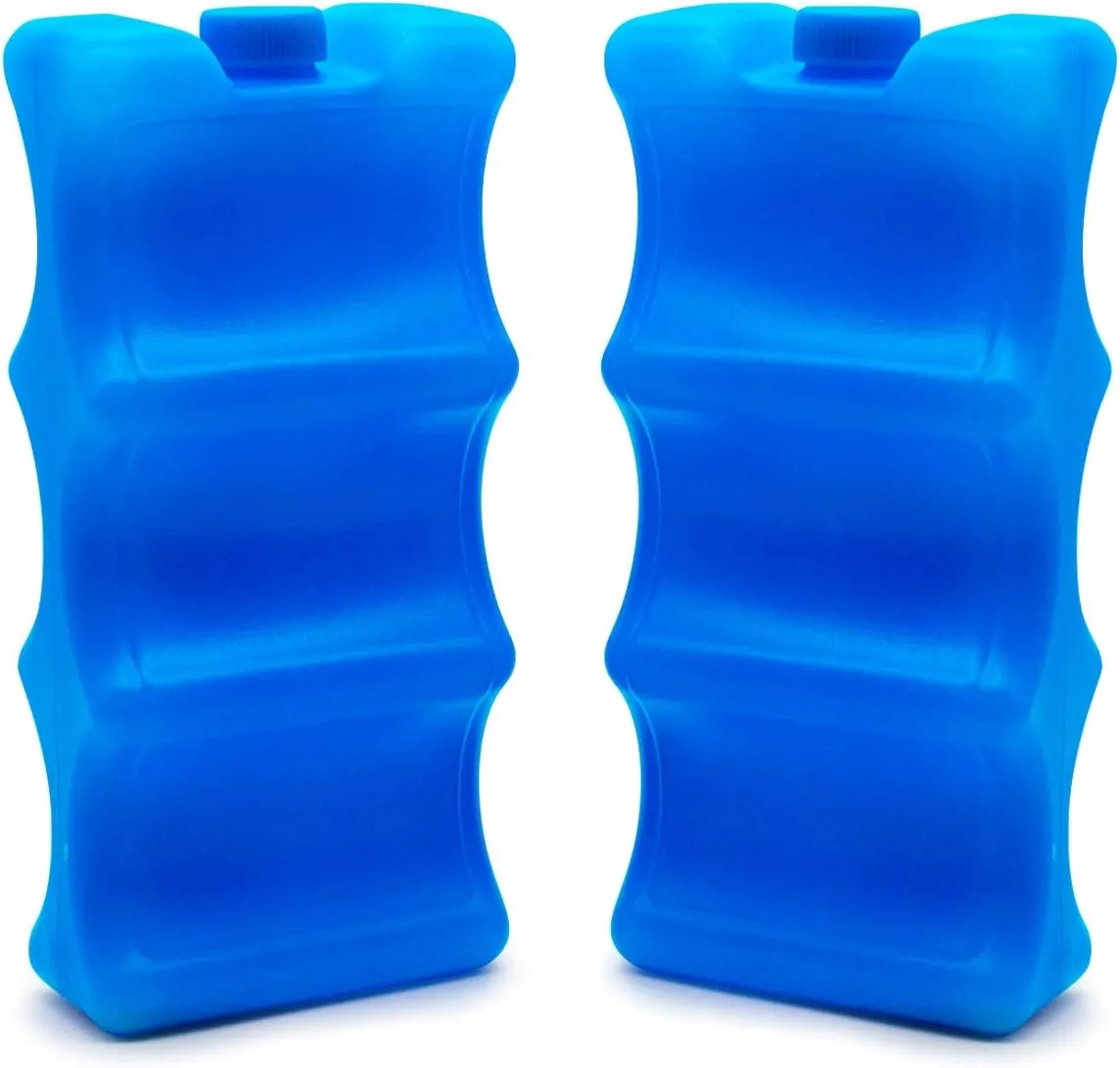 JMEXSUSS Reusable Ice Packs Freezer Packs for Breastmilk Storage,Cool Cooler Bag, Breakfast, Lunch, Baby Bottles（2 Pack）