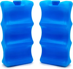 JMEXSUSS Reusable Ice Packs Freezer Packs for Breastmilk Storage,Cool Cooler Bag, Breakfast, Lunch, Baby Bottles（2 Pack）