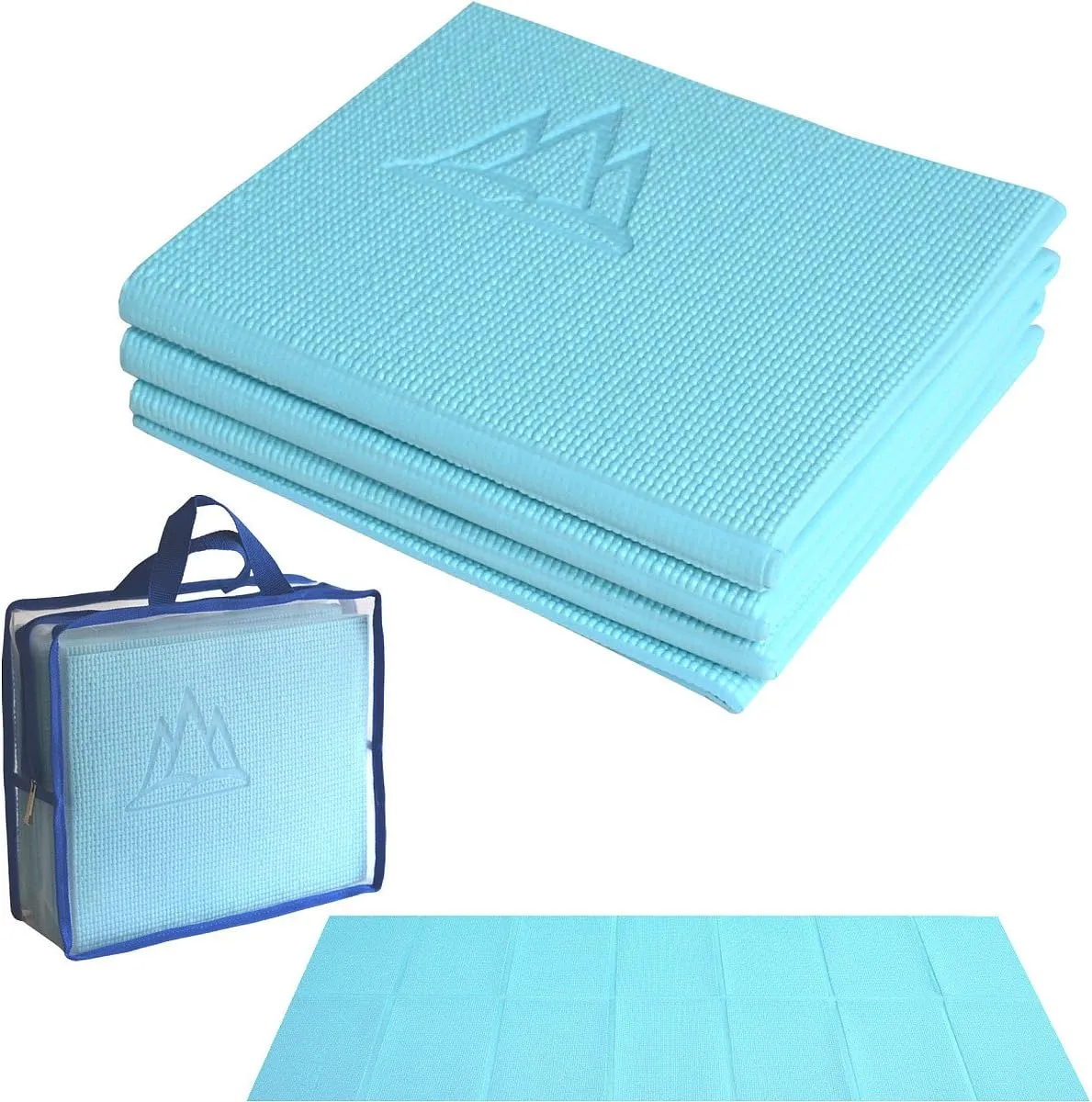 Khataland YoFoMat - Ultra Thick Best Foldable Yoga Mat with Travel Bag, Extra Long 72-Inch, Free From Phthalates & Latex