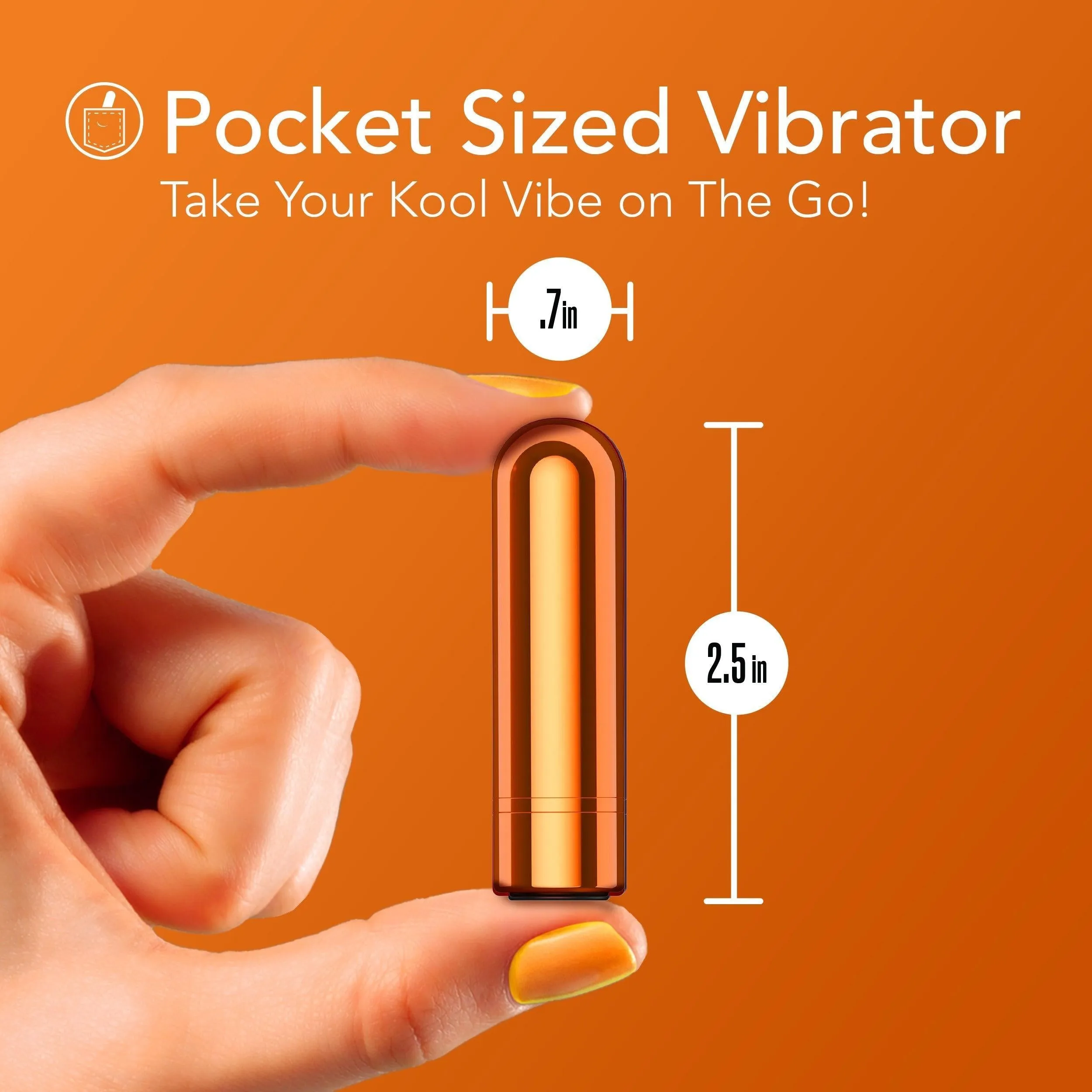 Kool Vibes Rechargeable Mini Bullet - Orange