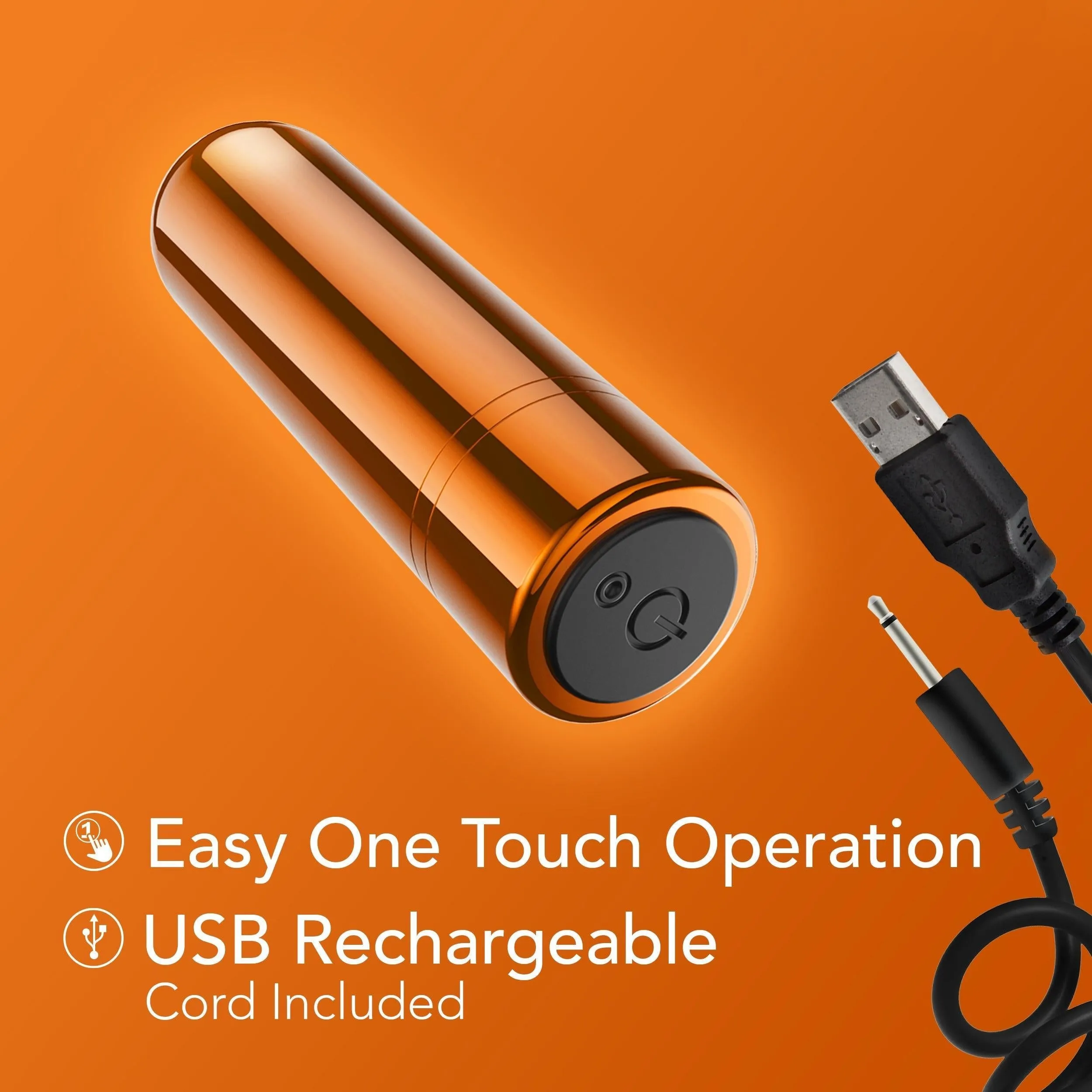 Kool Vibes Rechargeable Mini Bullet - Orange