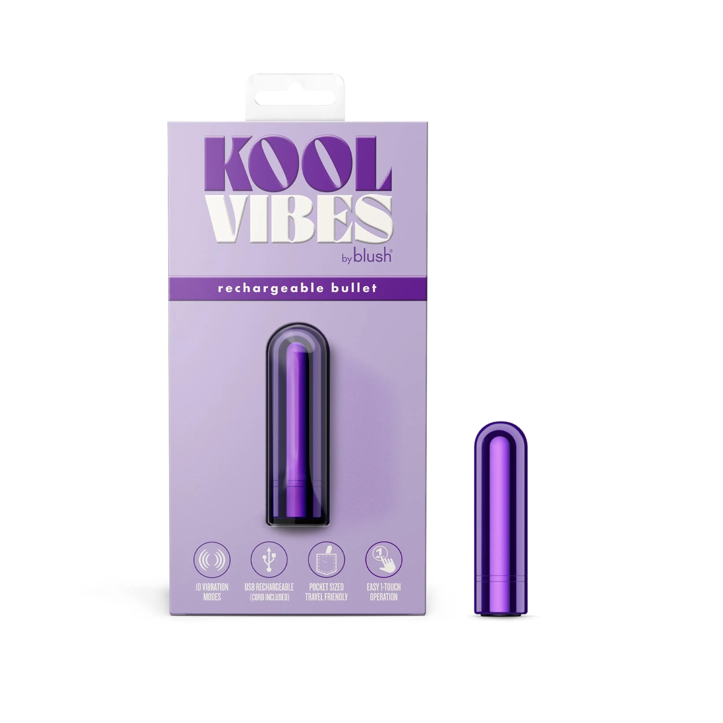 Kool Vibes Rechargeable Mini Bullet - Purple