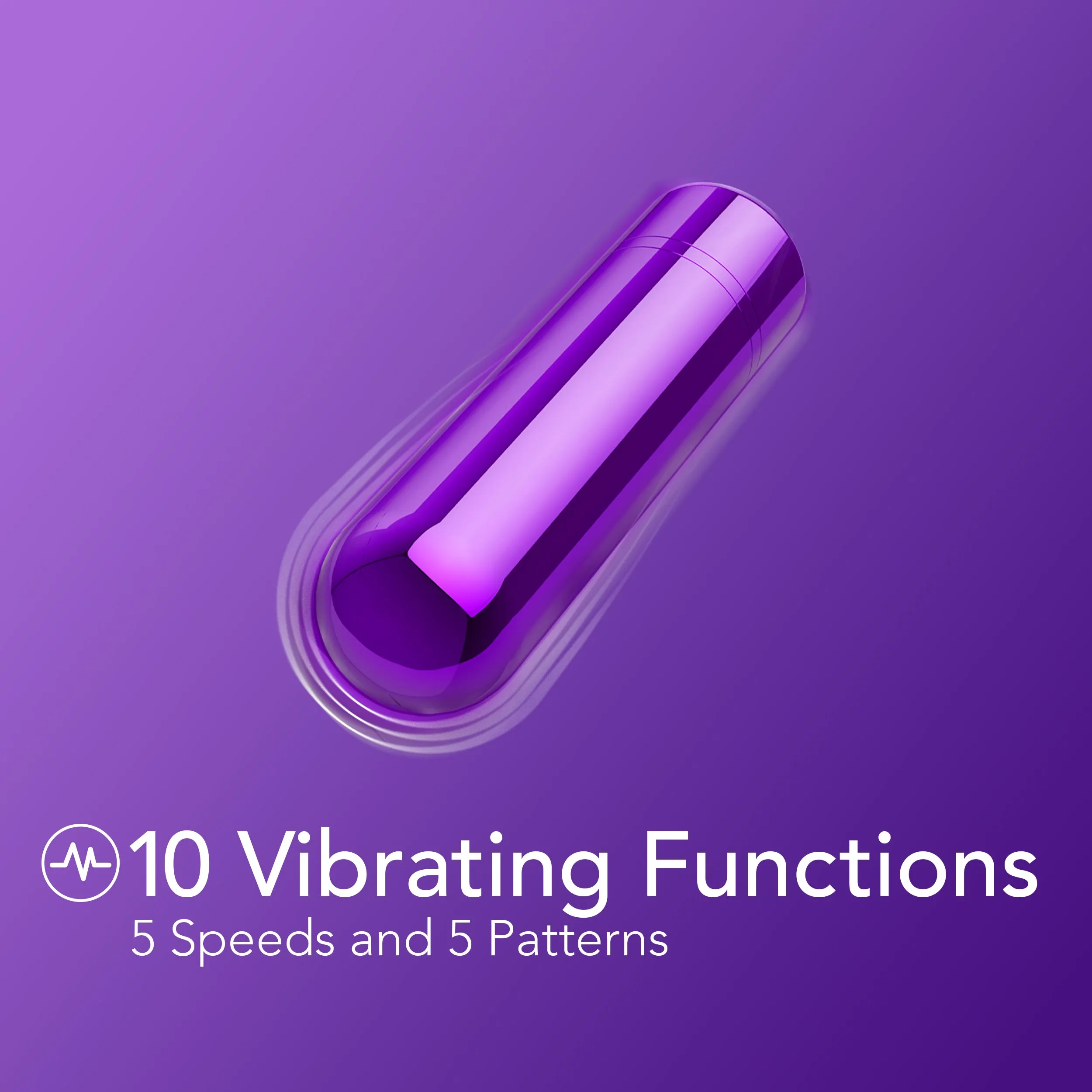 Kool Vibes Rechargeable Mini Bullet - Purple
