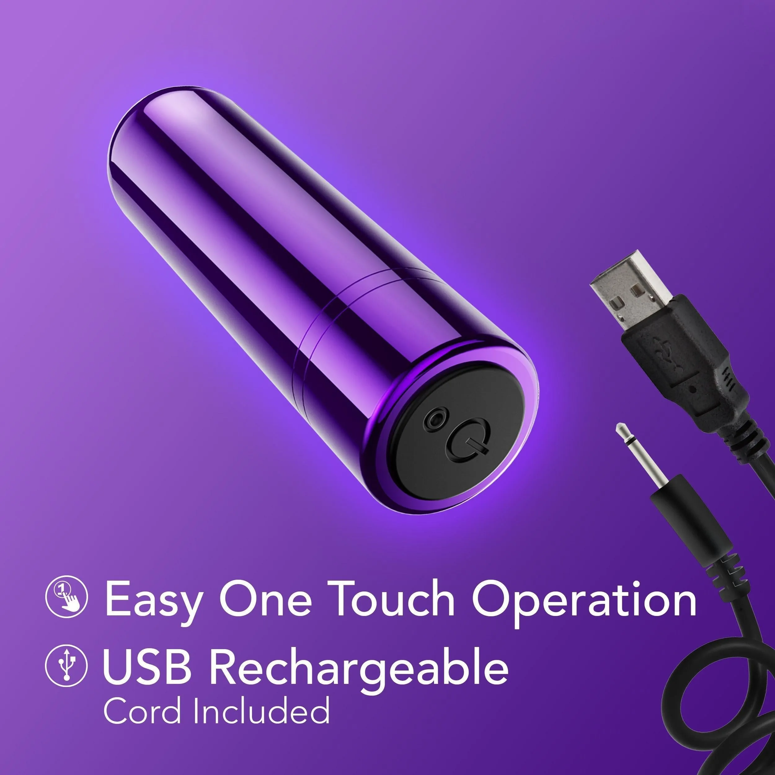 Kool Vibes Rechargeable Mini Bullet - Purple