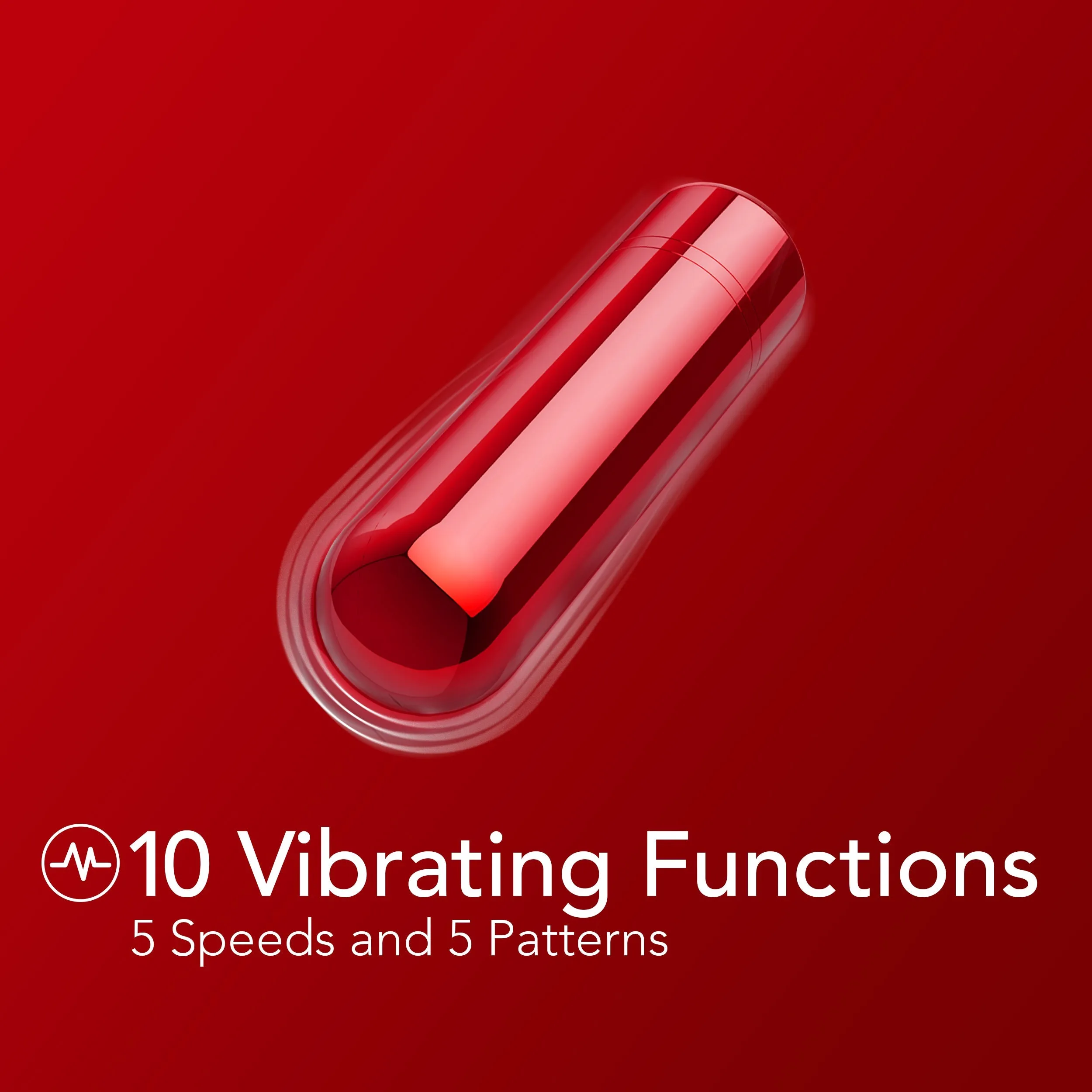 Kool Vibes Rechargeable Mini Bullet - Red