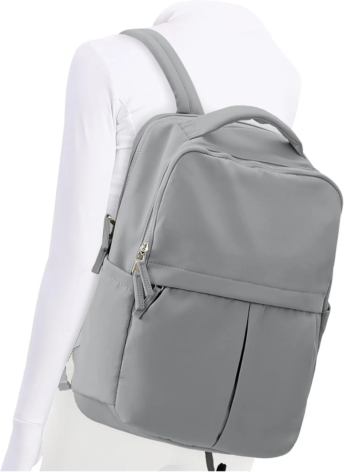 Laptop Backpack for Women Large Travel Backpack for Men Gym Work Teacher Backpack with Laptop Compartment Casual Daypack Backpacks Grey