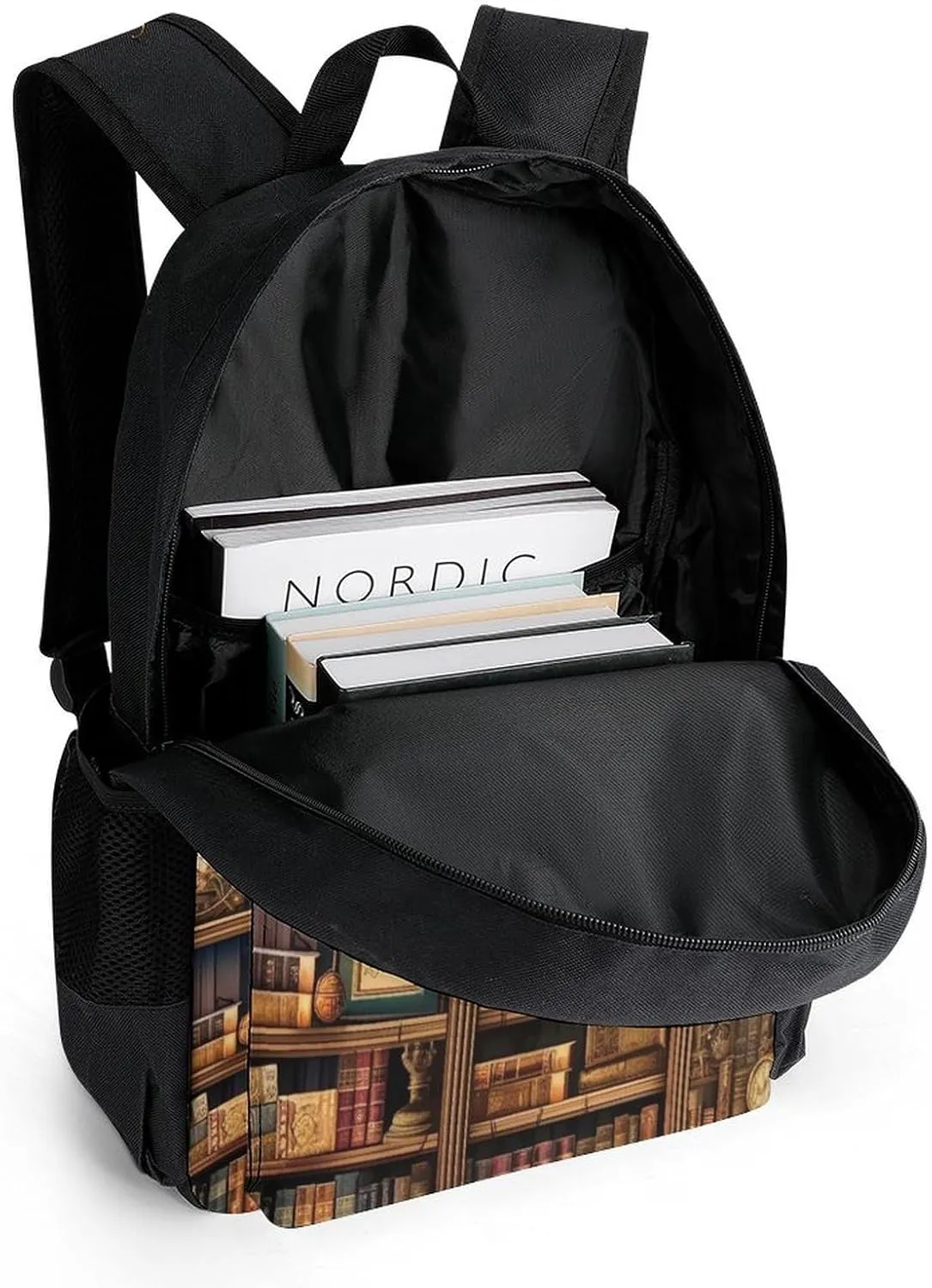 Laptop Backpack for Women Men Daypack Library Bookshelf Book Backpacks Computer Bag Travel Laptop Bag Casual Work Bag