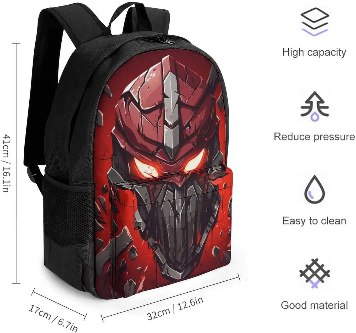 Laptop Backpack for Women Men Daypack Red Helmet Backpacks Computer Bag Travel Laptop Bag Casual Work Bag
