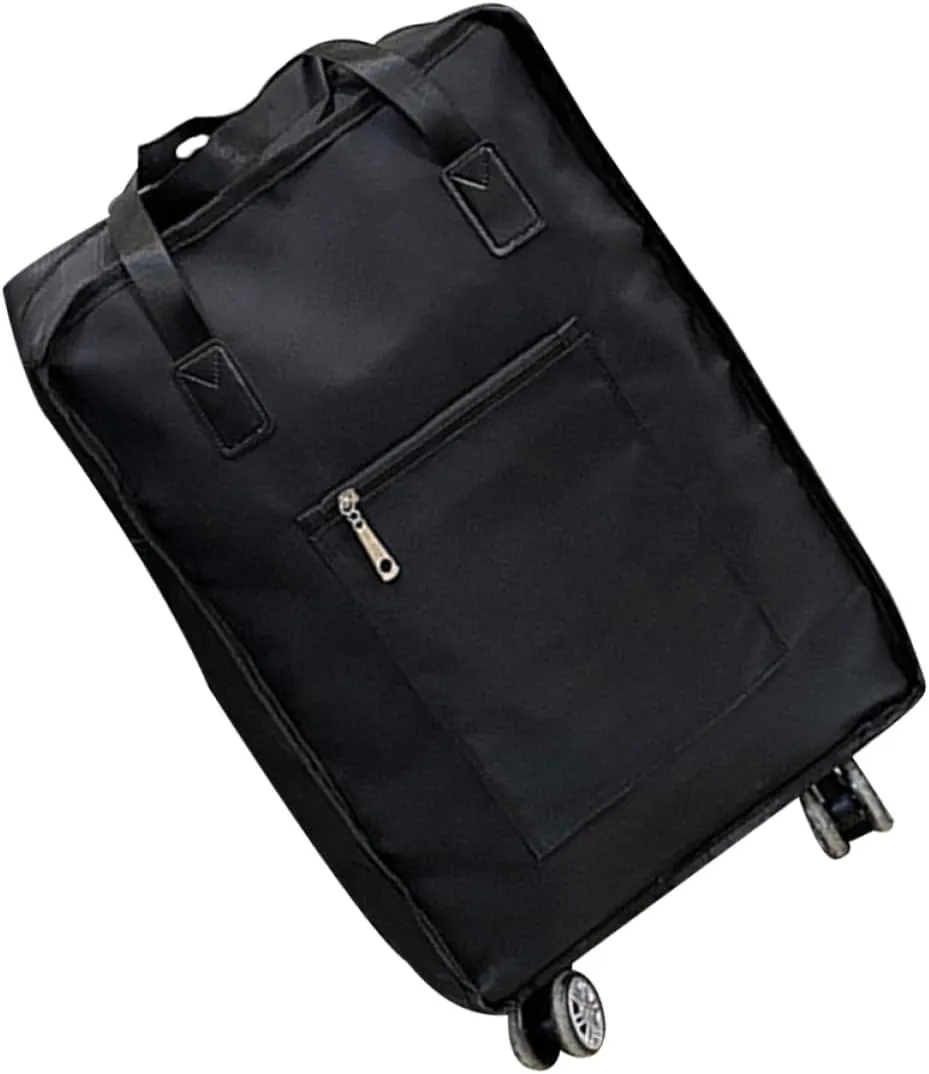 Large Capacity Travel Duffel Bag with Wheels Lightweight Portable Folding Luggage Storage for Easy Transportation for Travel and Sports