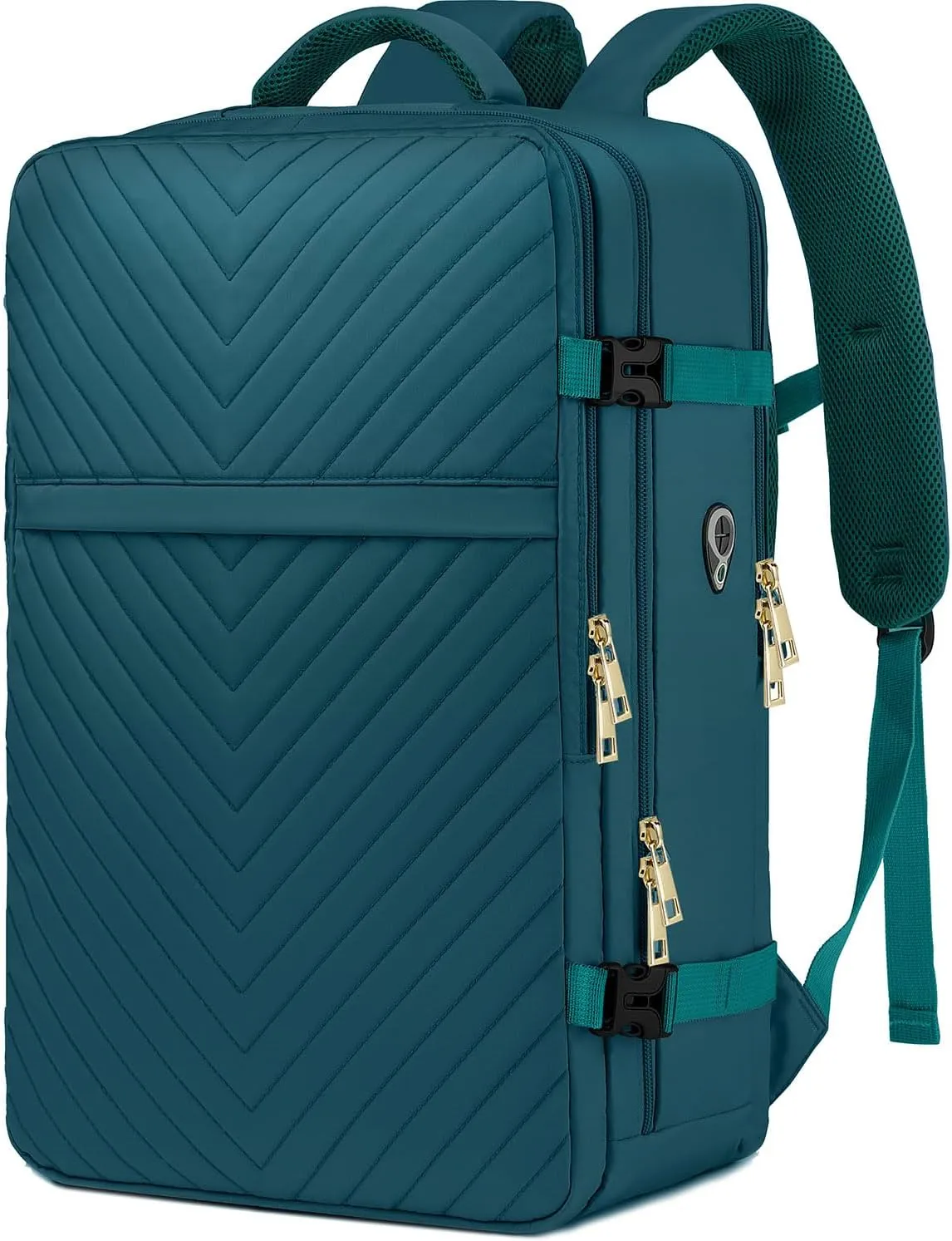 Large Carry On Travel Backpack - Flight Approved Waterproof Luggage Suitcase Backpacks Personal Item Size for Women Men Fit 17 Inch Laptop College Overnight Bag Anti-Theft Weekender Daypack Blue