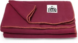 Large Military Wool Blanket by Teco Outdoor- Warm & Thick Emergency Survival Blanket Great for Camping, Outdoors, Sports Events- Washable First-Aid Fire Retardant Throw Blanket- 4.5 lbs, 64" x 88"