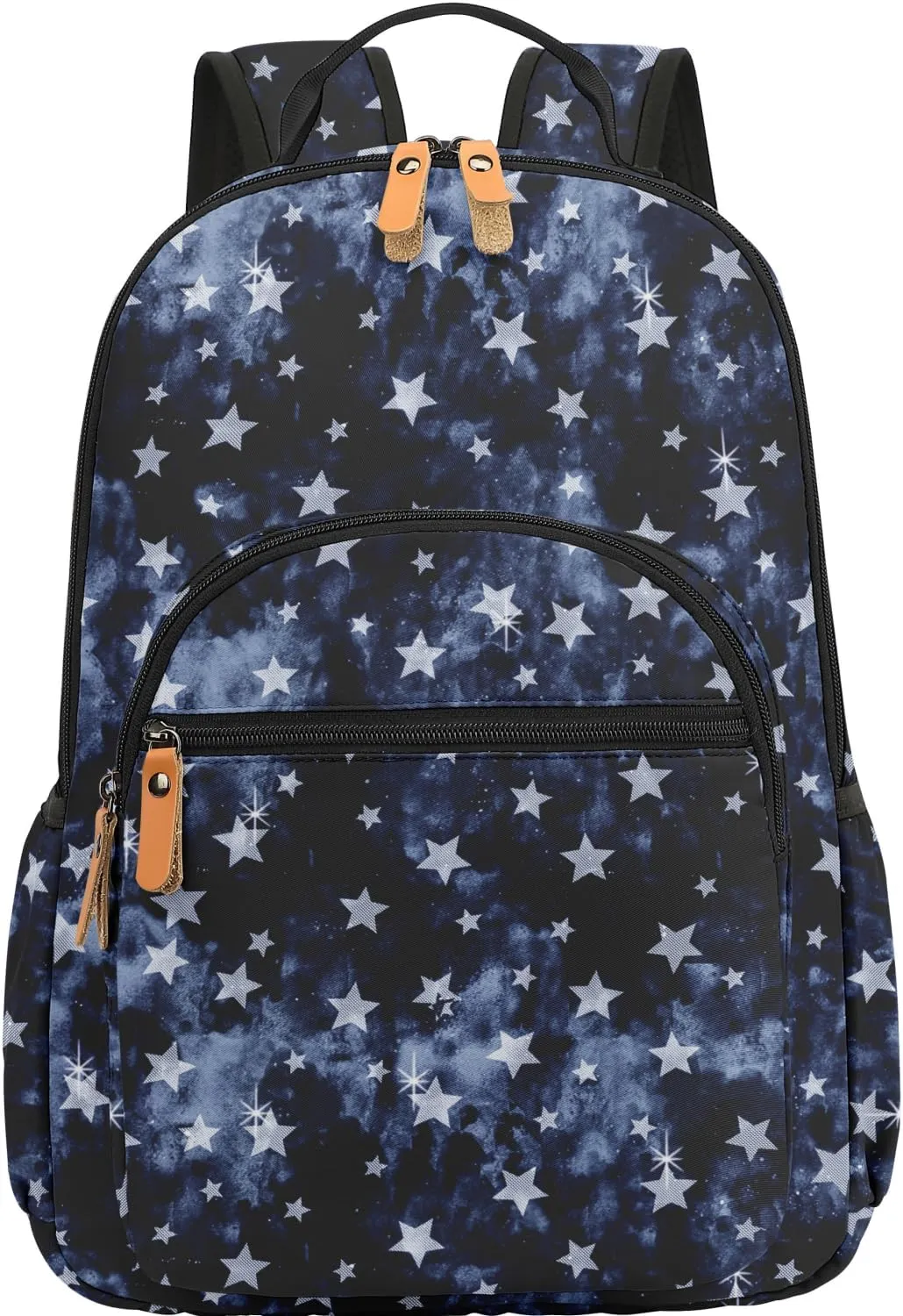 Leaper Pentagram Print Backpack Starry Sky Laptop Backpack Travel Backpack for Women School Backpack for Girls Kids College Backpack Daypack Bookbags Satchel Galaxy Satchel Black