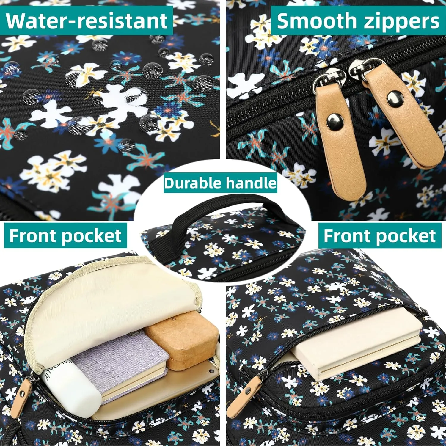 Leaper Pentagram Print Backpack Starry Sky Laptop Backpack Travel Backpack for Women School Backpack for Girls Kids College Backpack Daypack Bookbags Satchel Galaxy Satchel Black