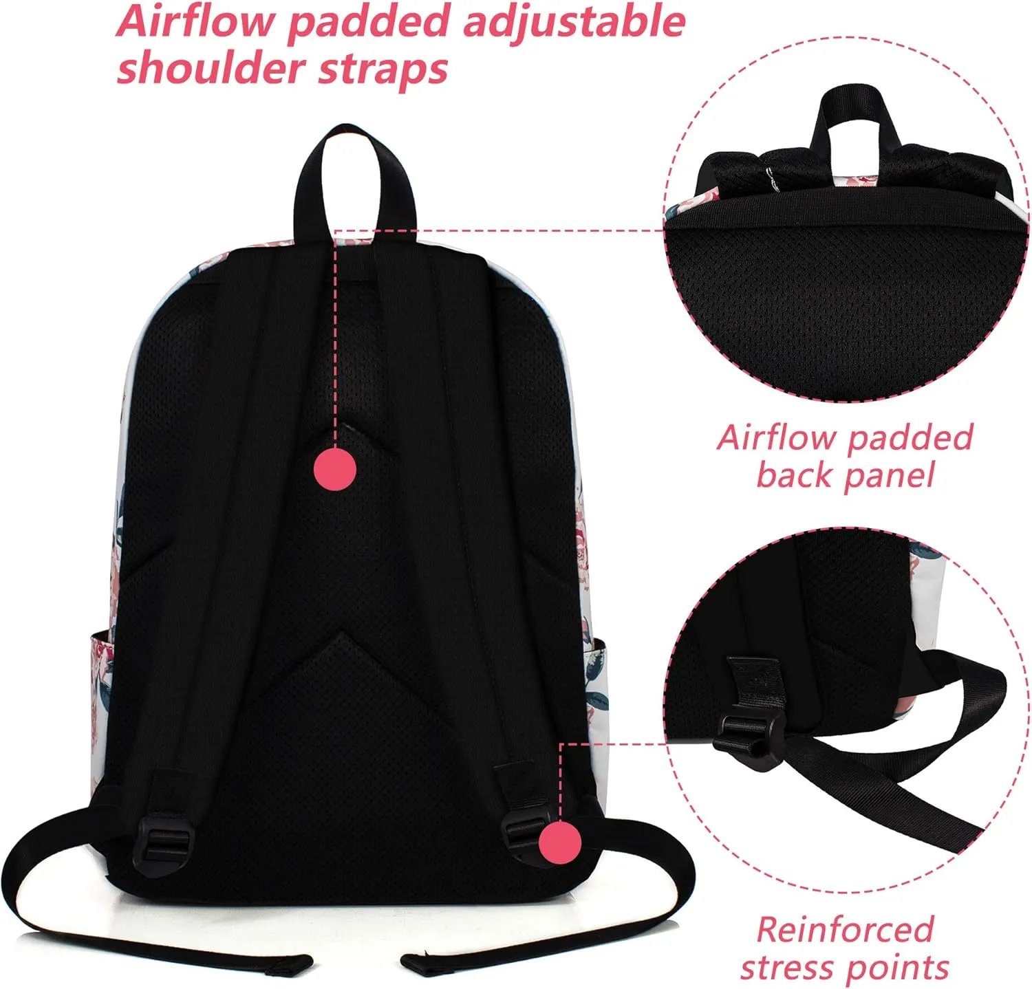 Leaper Travel Backpack for Women Girls Water Resistant Backpack for School Laptop Backpack Kids Backpack Kawaii Bookbag
