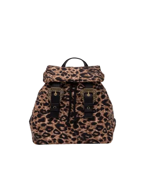 Leopard Printed Medium Backpack