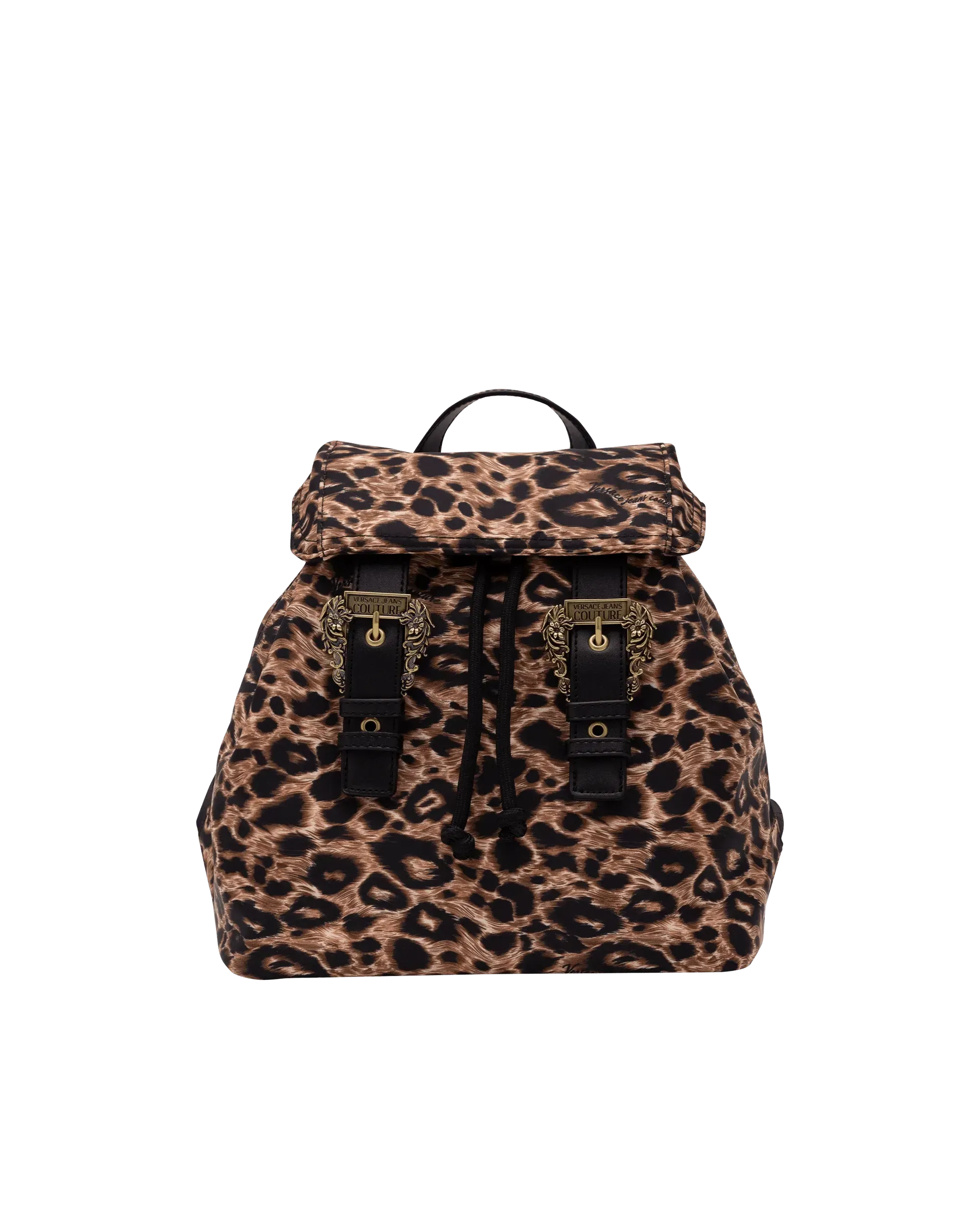 Leopard Printed Medium Backpack