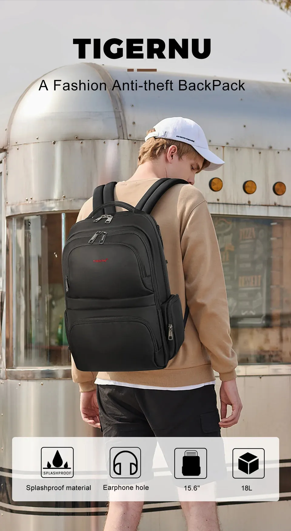 Lifetime Warranty Backpack 15.6 Inch Laptop Backpack Leisure School Backpacks Bags Mens Backpack Schoolbag Business Backpack Bag