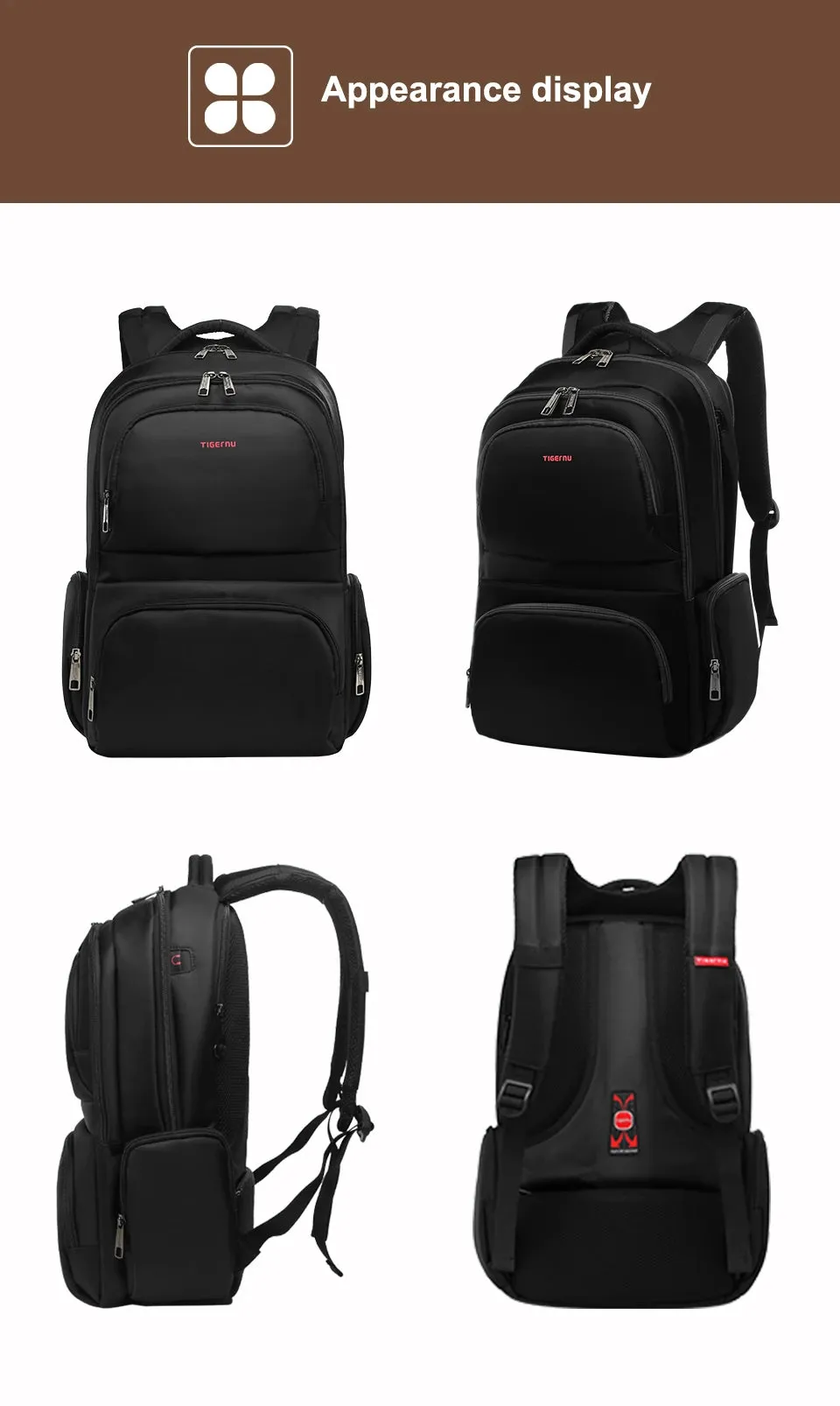Lifetime Warranty Backpack 15.6 Inch Laptop Backpack Leisure School Backpacks Bags Mens Backpack Schoolbag Business Backpack Bag