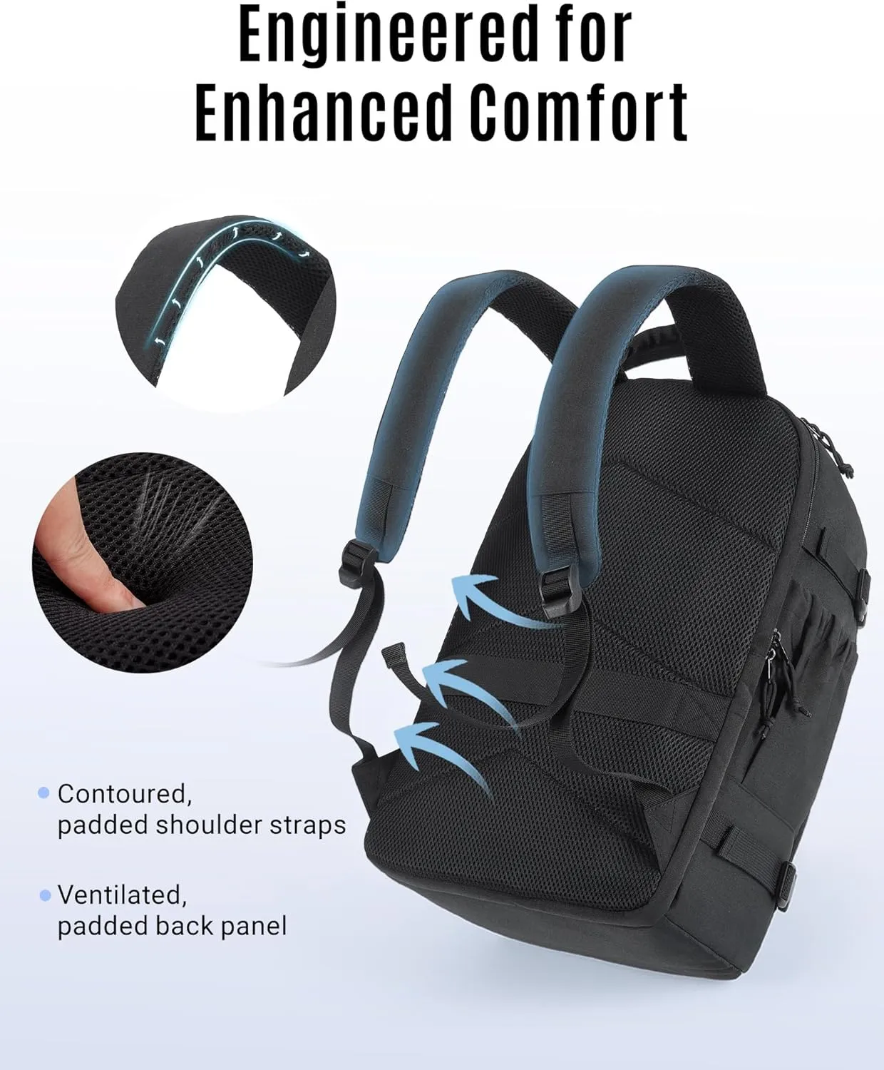 LIGHT FLIGHT Travel Backpack, TSA Friendly Flight Approved Carry on Backpack Water-resistant Lightweight Business Large Weekender Bag Casual Daypack 17.3" Laptop Backpack for Men Women,Grey