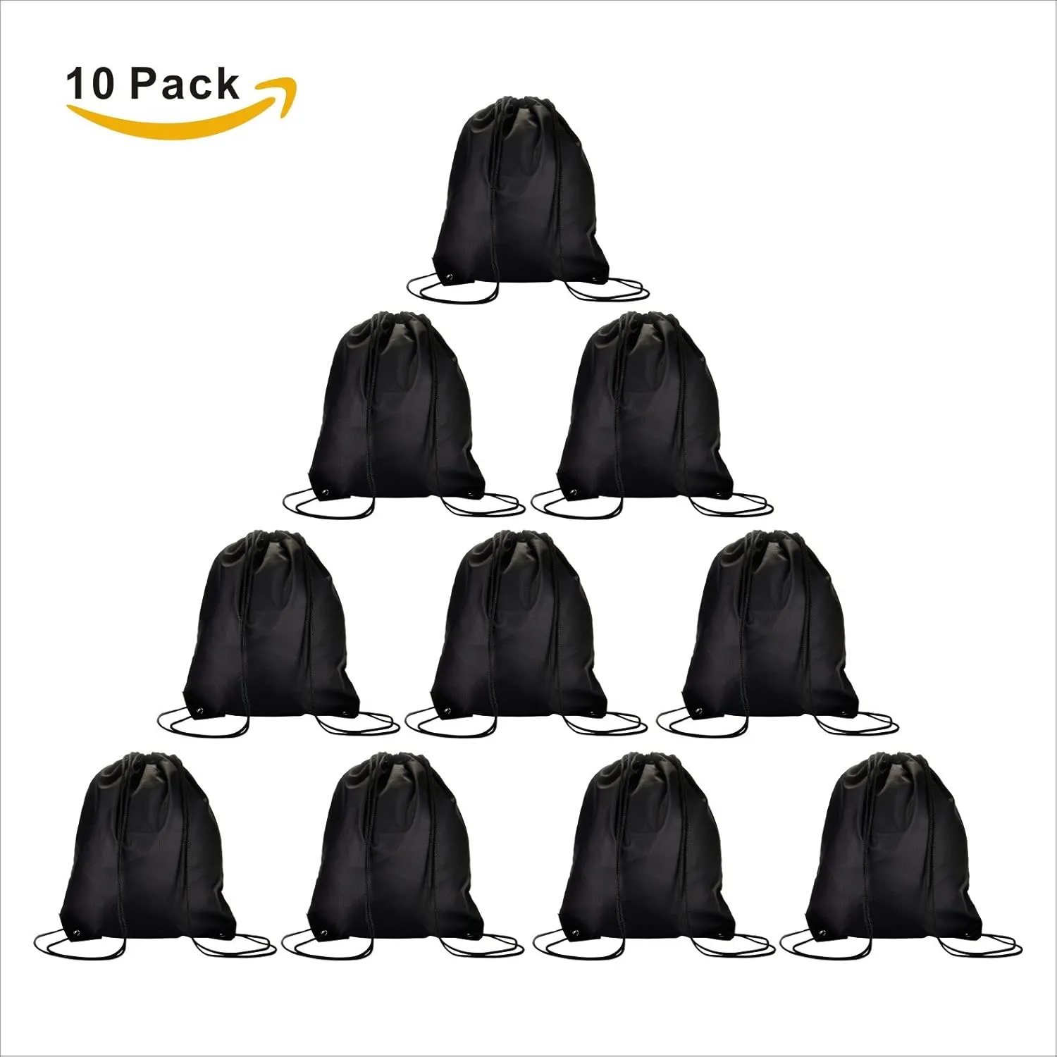 LIHI Bag 10 Pack Ripstop Paty Favor Drawstring Backpack Goody Gift Team Bags