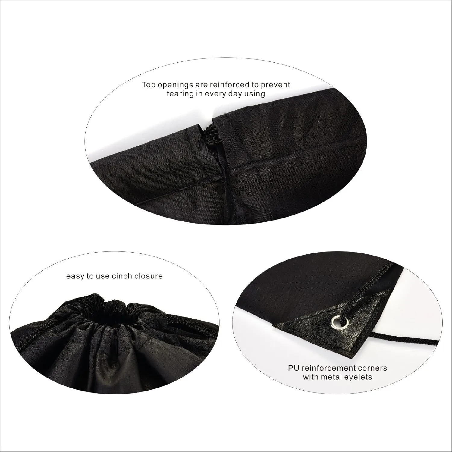 LIHI Bag 10 Pack Ripstop Paty Favor Drawstring Backpack Goody Gift Team Bags