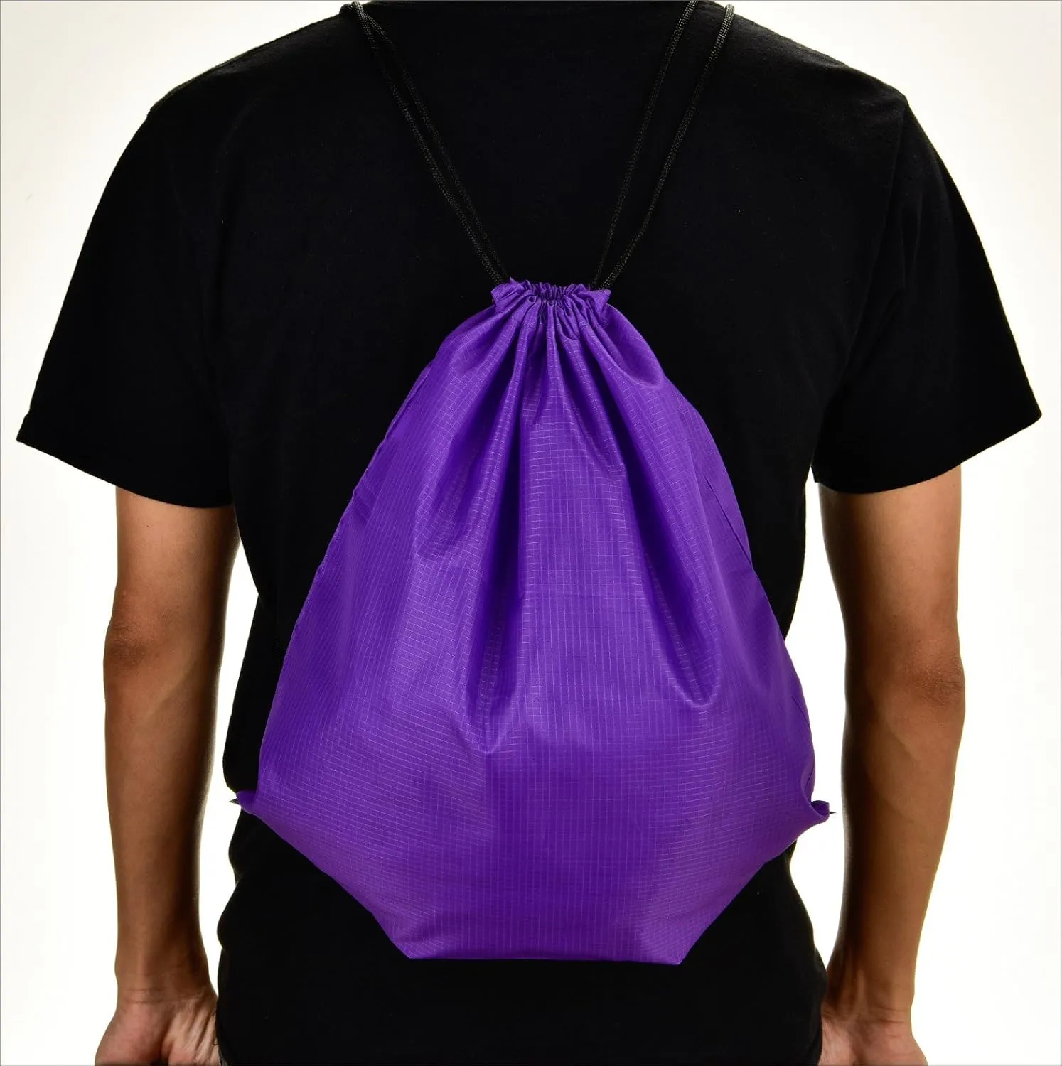 LIHI Bag 10 Pack Ripstop Paty Favor Drawstring Backpack Goody Gift Team Bags