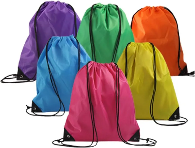 LIHI BAG 6 Pack Ripstop Party Favors Drawstring Backpack Birthday Goody Gift Bags…