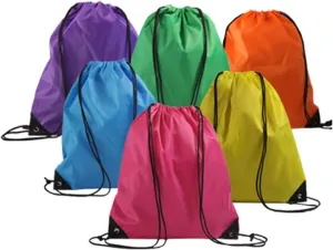 LIHI BAG 6 Pack Ripstop Party Favors Drawstring Backpack Birthday Goody Gift Bags…