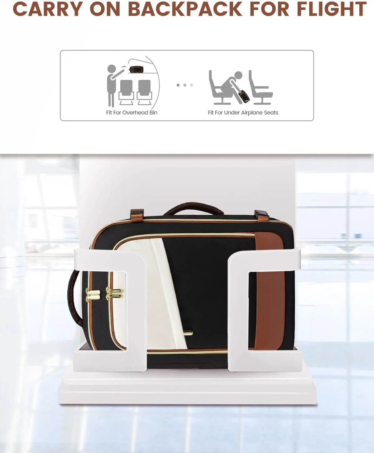 LOVEVOOK Travel Backpack for Women, 50L Carry On Backpack Flight Approved, Large Suitcase Bag for Travel Fits 18.5 inch Laptop, TSA Approved Luggage with 3 Packing Cubes,Waterproof Weekend Backpacks
