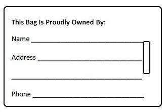 Luggage Pros "USA" Luggage Tag