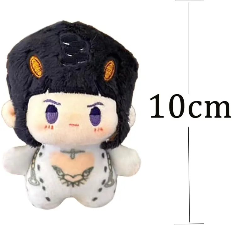 LUNK Anime Bruno Buccellati Plush Figure 3.9Inch Higashikata Josuke/Trish Una Stuffed Soft Pillow Home Decoration Keychain Pendant